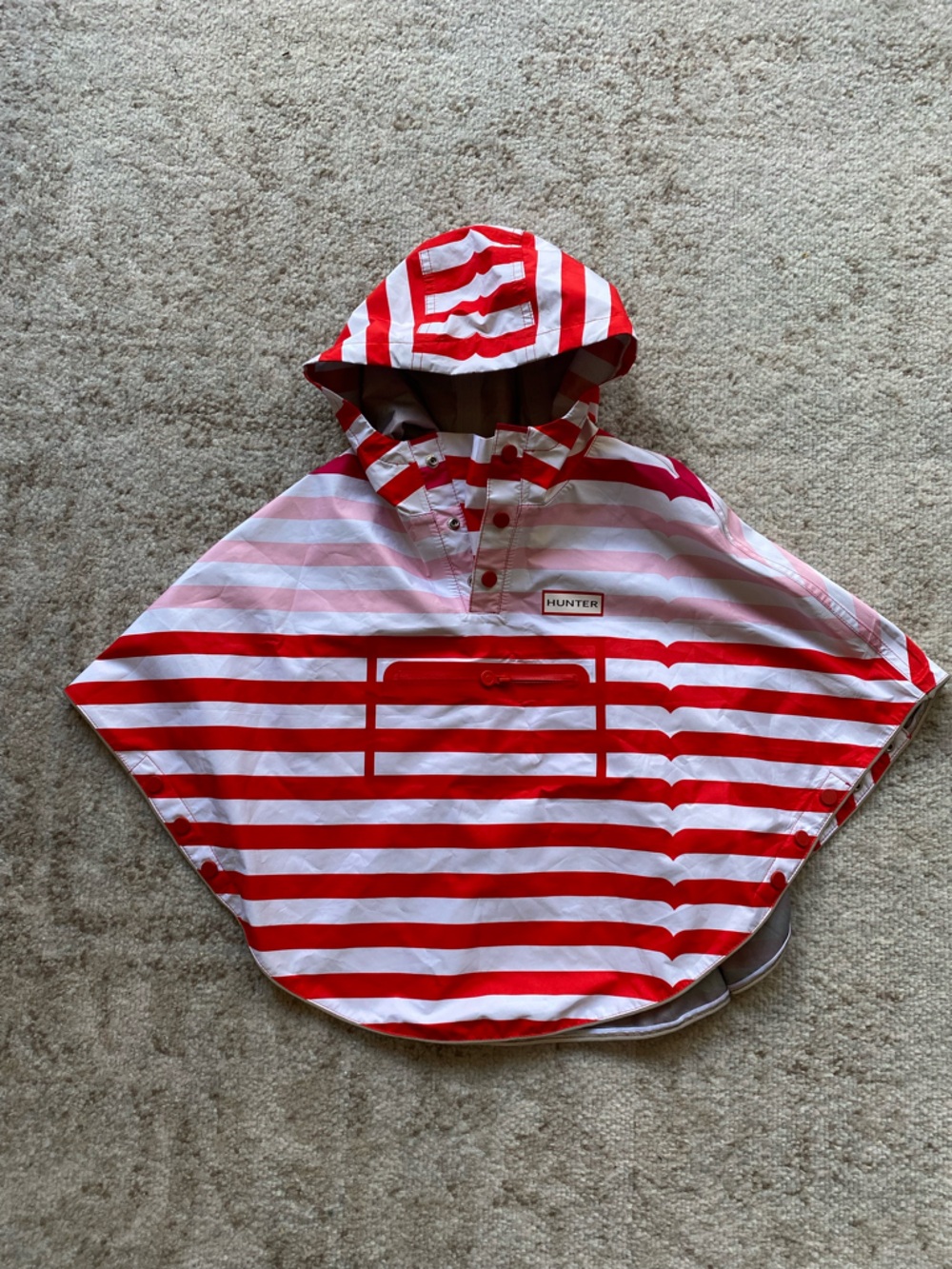 Hunter Striped Rain Poncho